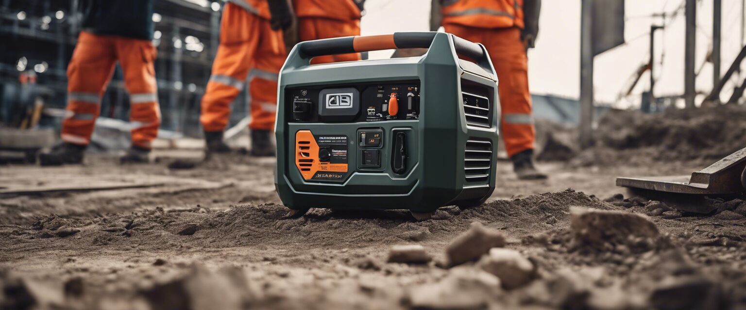 Portable Generator in Use